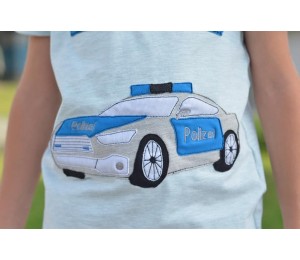 Stickdatei - Polizeiauto Fransenappli